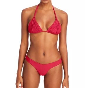 PQ swim red Isla bikini set size small